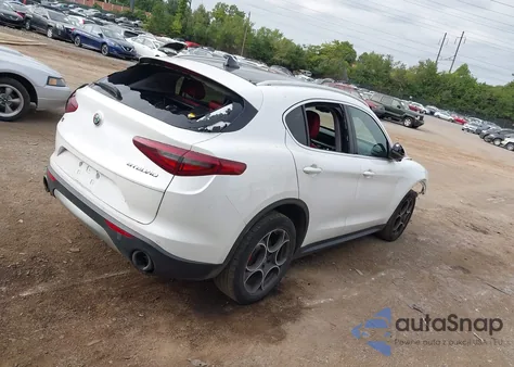 2018 Alfa Romeo Stelvio Ti Awd z USA, uszkodzony, nr VIN ZASFAKBN1J7B82755